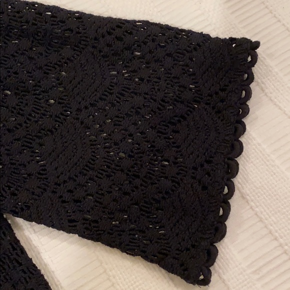 mudpie black crocheted coverup size L - Picture 6 of 9